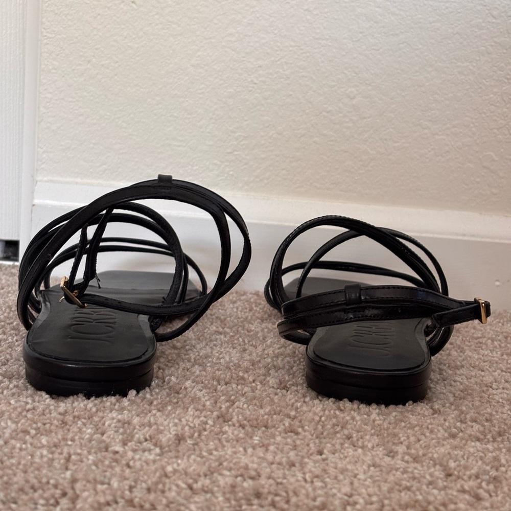 J. Crew Black Multi-Strap Ankle Sandals - Picture 3 of 11